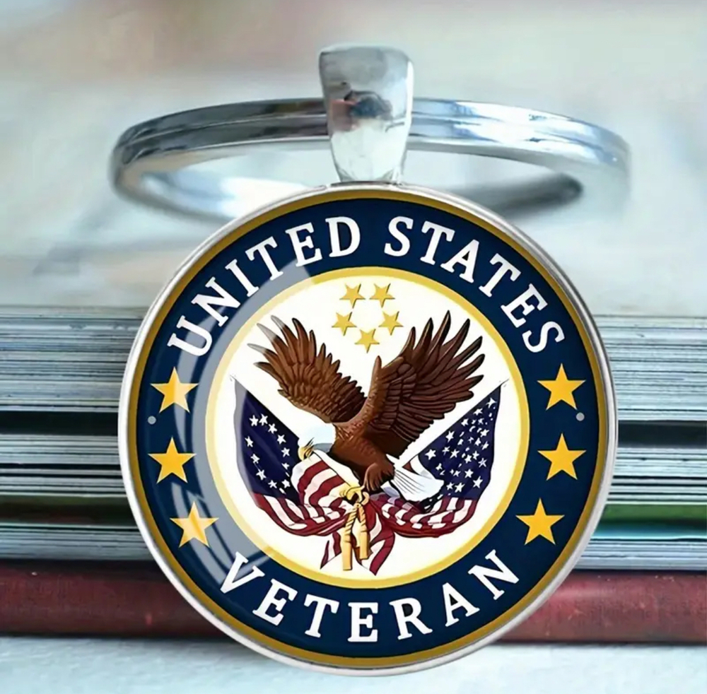3/$25 United States Veteran Keychain NEW
